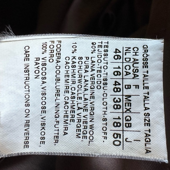 MAX MARA XL 16 MAXI DOUBLE BREASTED CASHMERE ULTRA LONG COAT SPECIAL ORDER - Picture 9 of 12